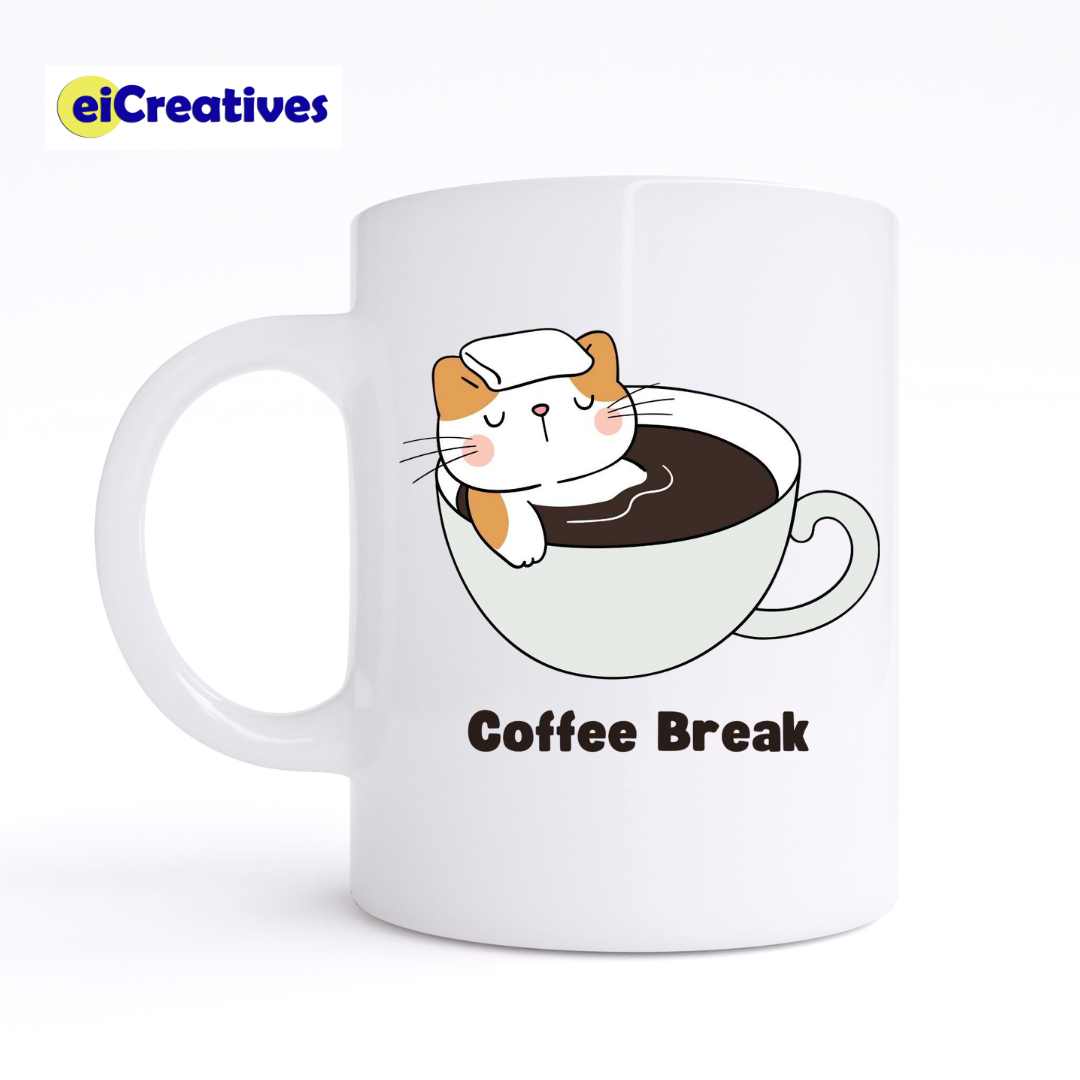 Coffee Break Cat - Mug