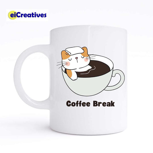 Coffee Break Cat - Mug