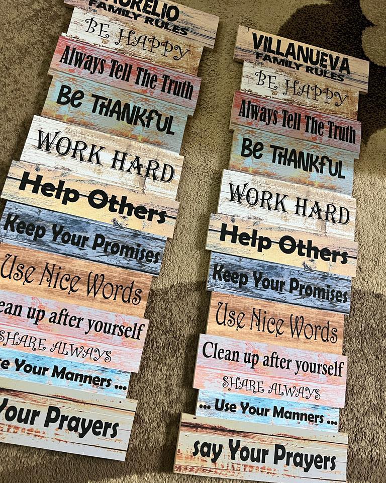 Family Rules Wall Decor