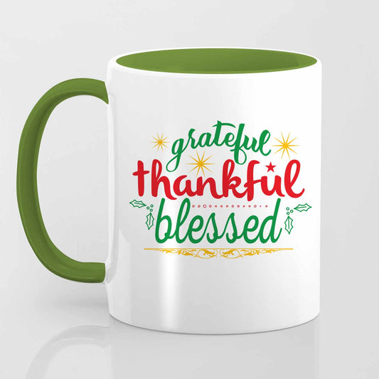 Grateful Thankful Blessed - Mug