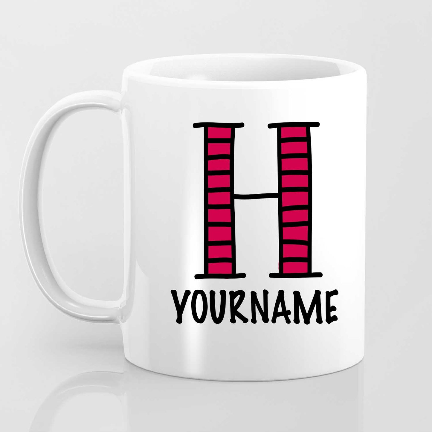 H Alphabet (with your name) - Mug
