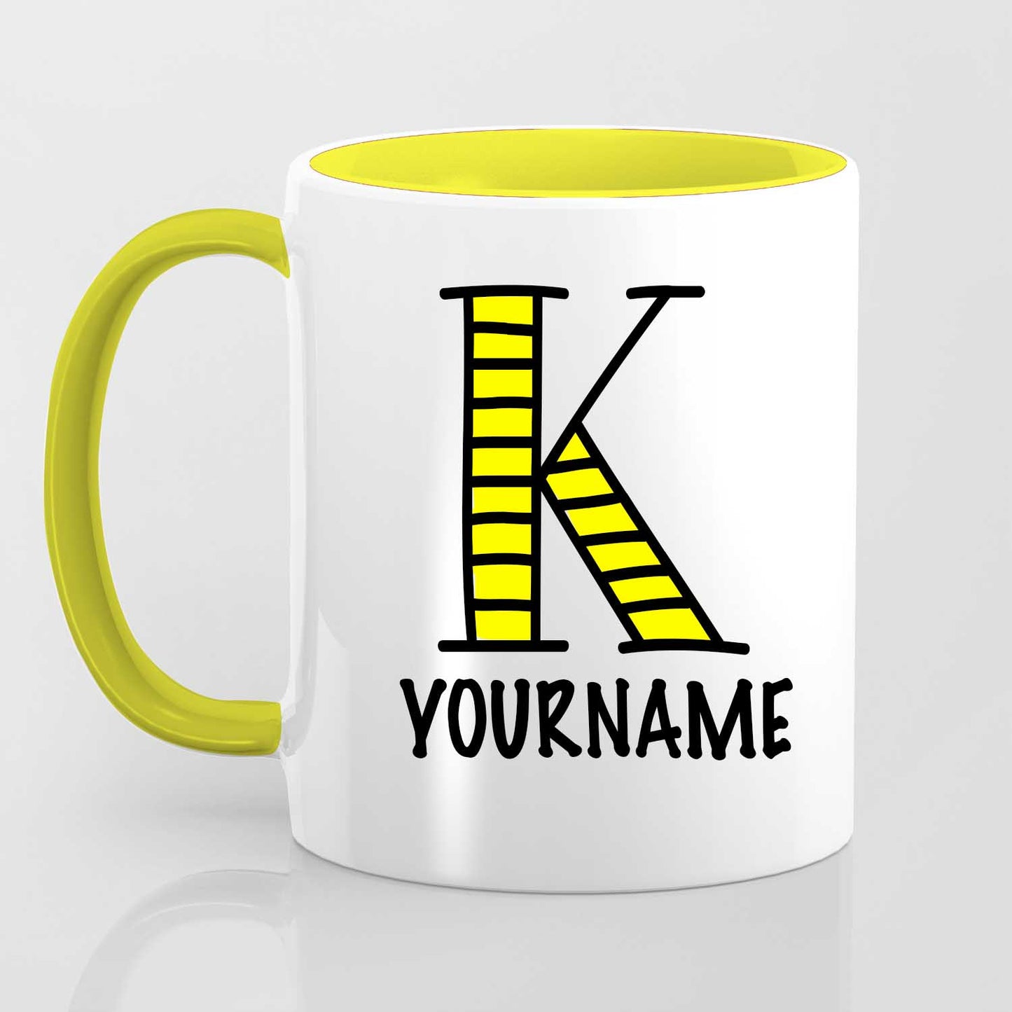 K Alphabet (with your name) - Mug