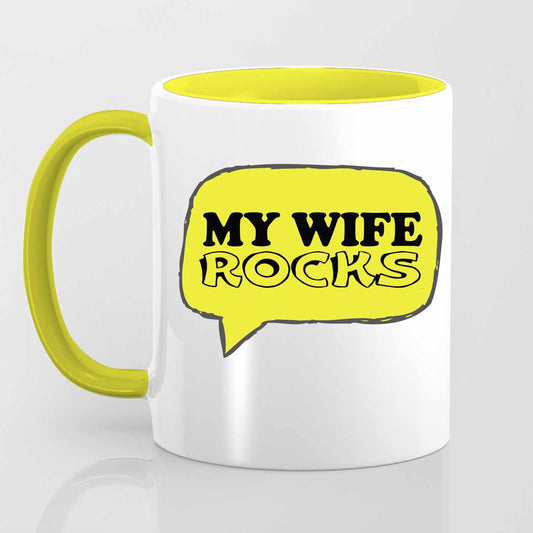 My Wife Rocks - Mug