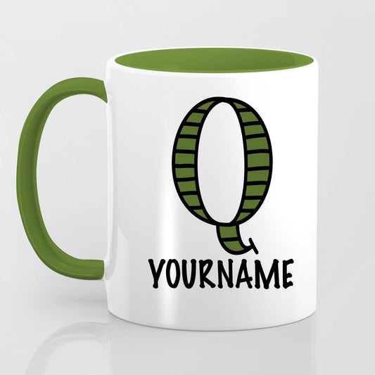 Q Alphabet (with your name) - Mug