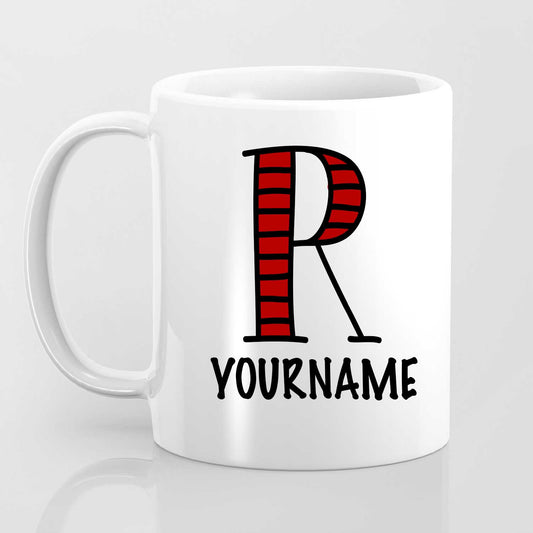 R Alphabet (with your name) - Mug