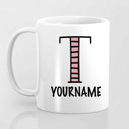 T Alphabet (with your name) - Mug