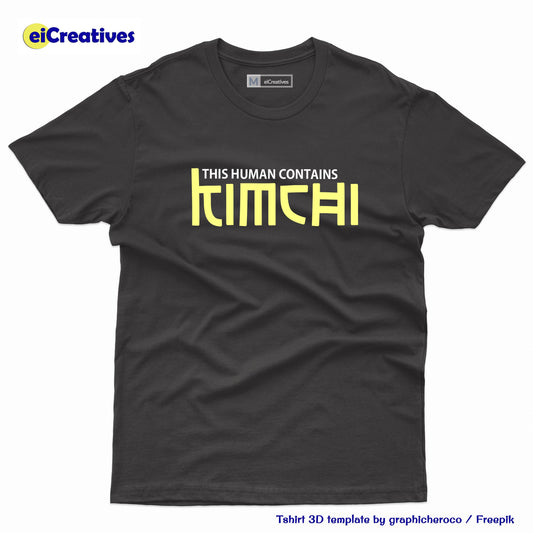 Korean T-Shirt - This Human Contains KIMCHI