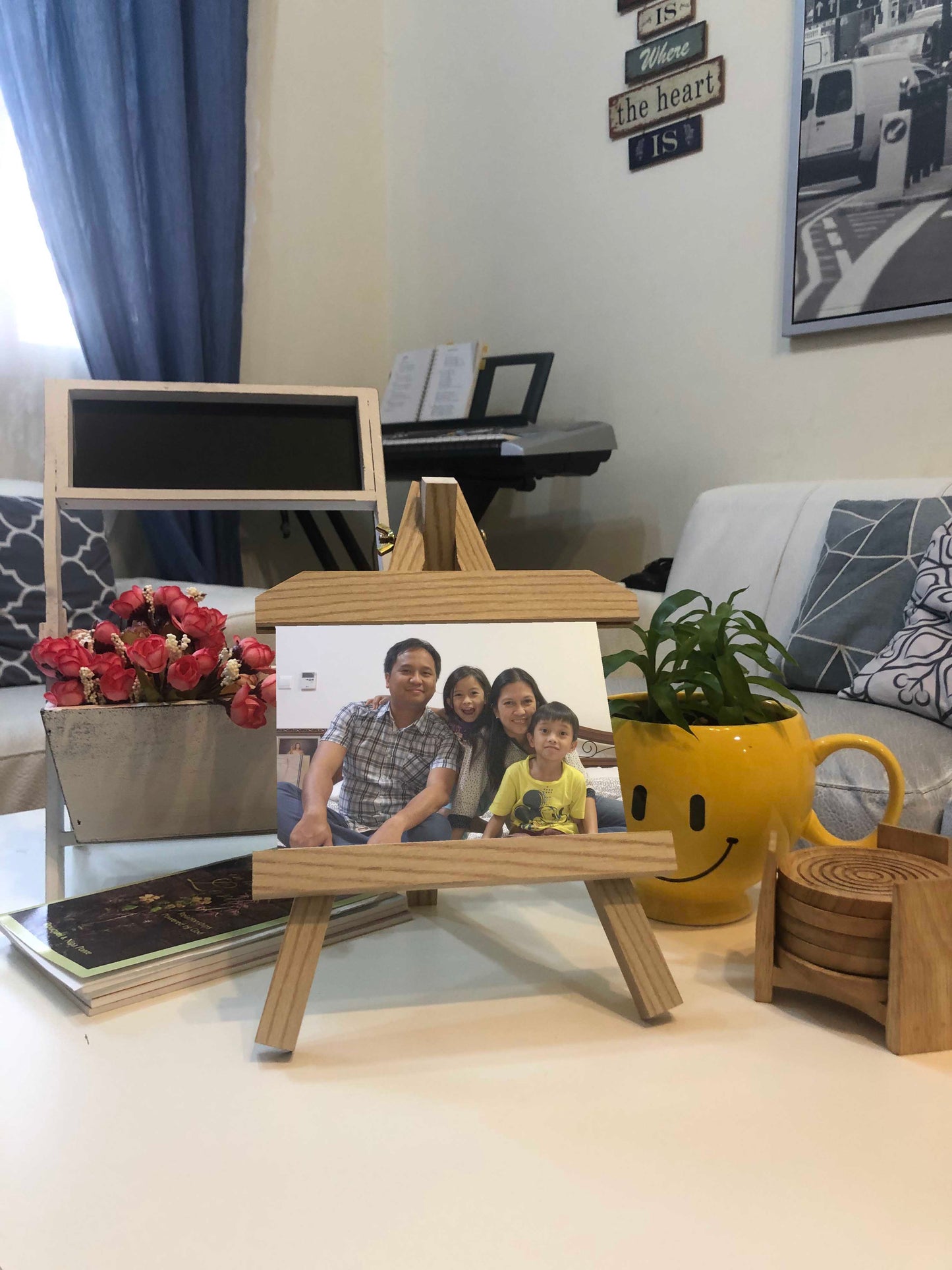 Personalized Wooden Easel Frame Display