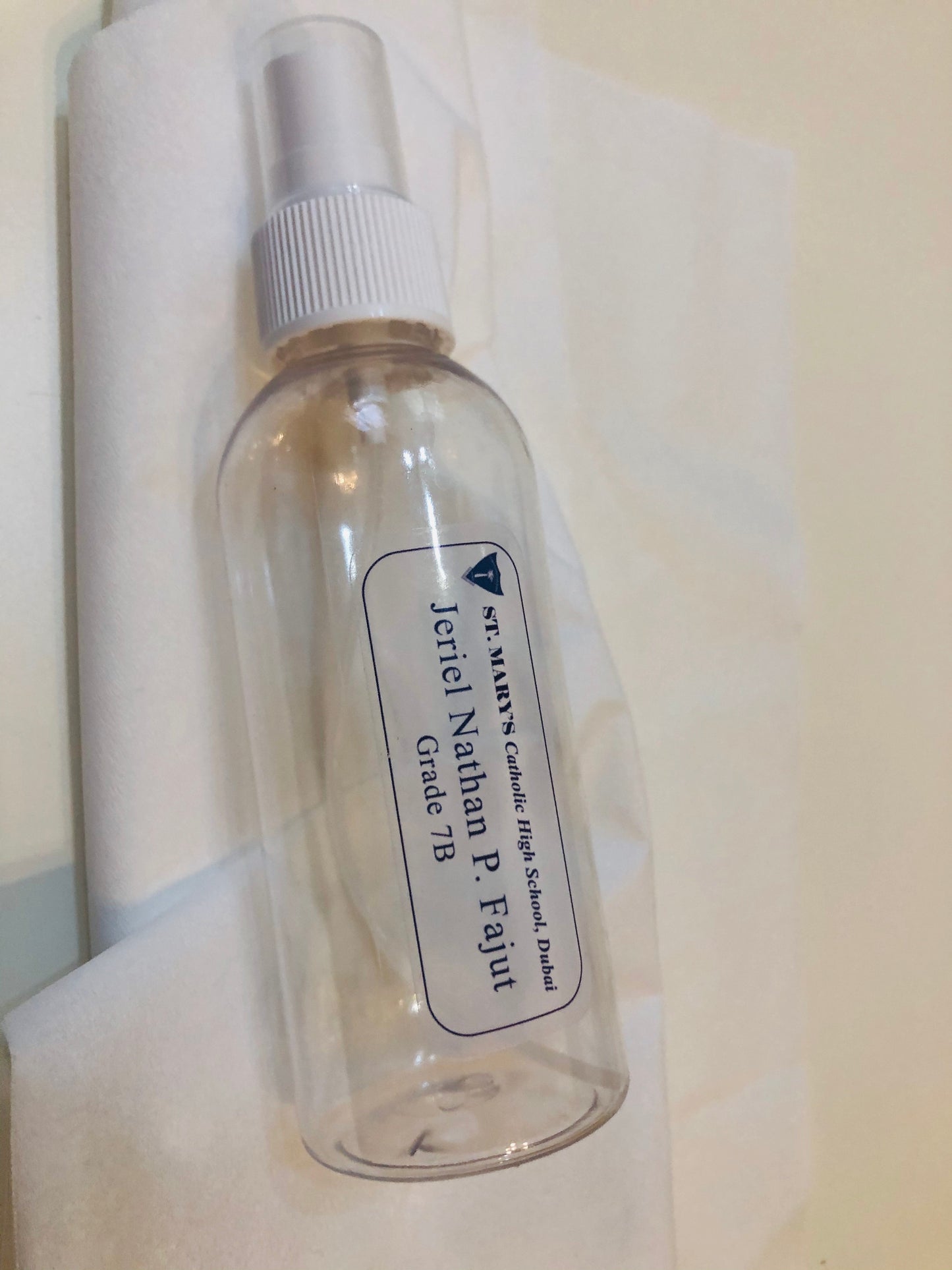 Personalized Bottle Spray for Liquid Sanitizer