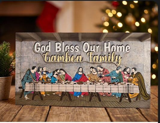 Personalized Last Supper Wall Decor