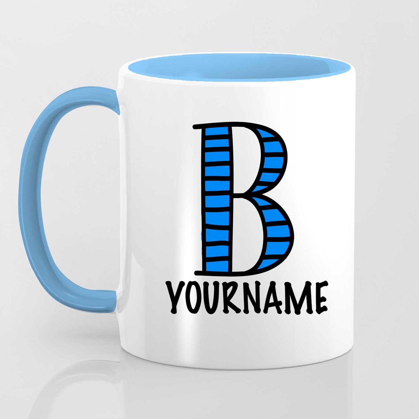 B Alphabet (with your name) - Mug