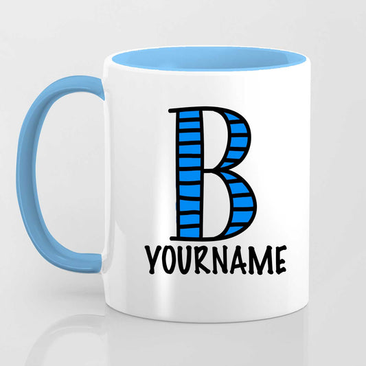 B Alphabet (with your name) - Mug