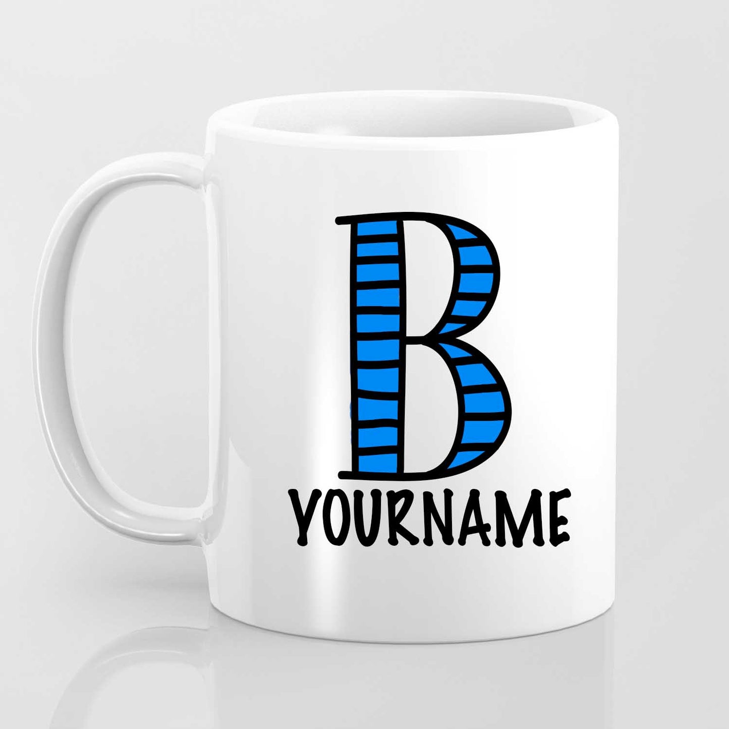 B Alphabet (with your name) - Mug
