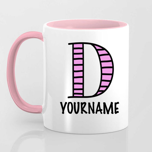 D Alphabet (with your name) - Mug