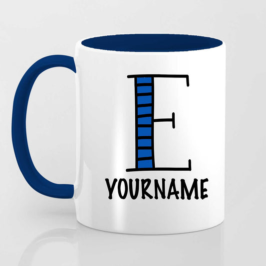 E Alphabet (with your name) - Mug