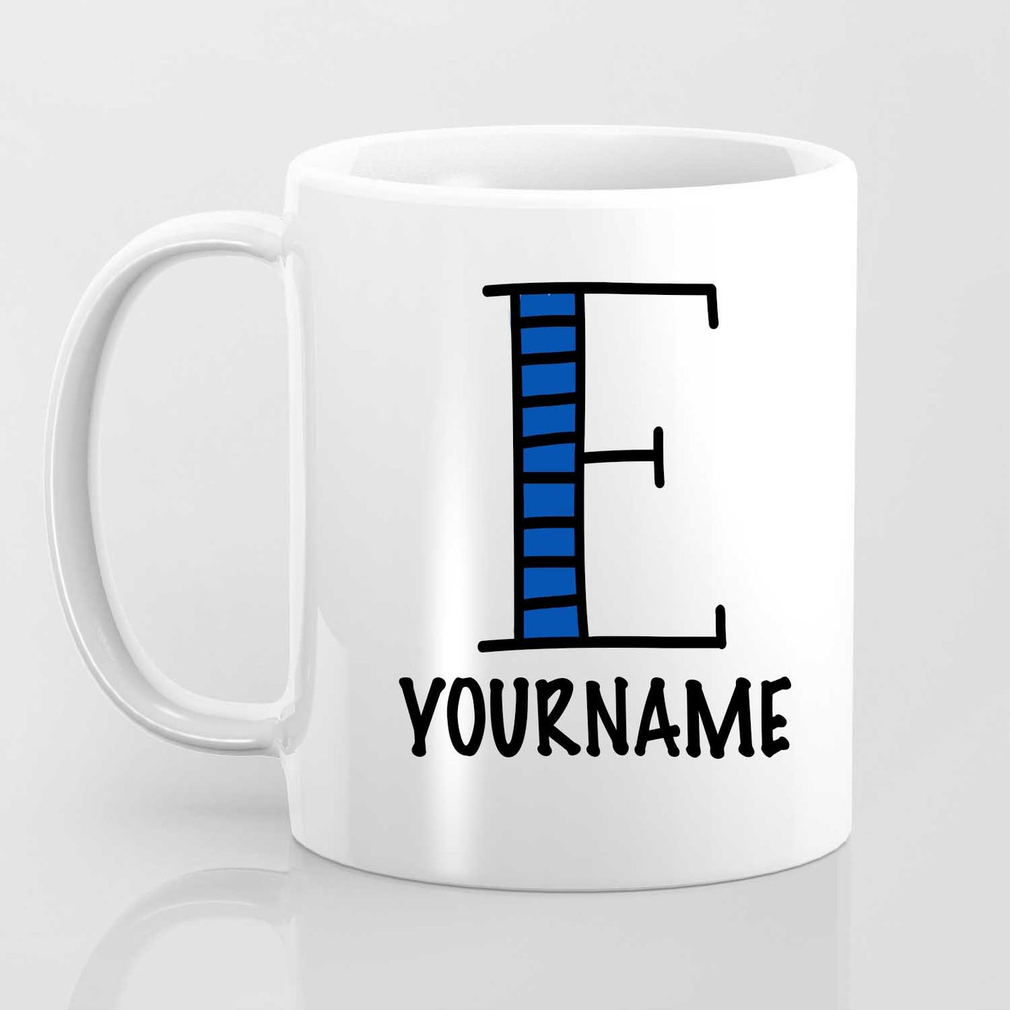 E Alphabet (with your name) - Mug