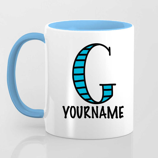 G Alphabet (with your name) - Mug