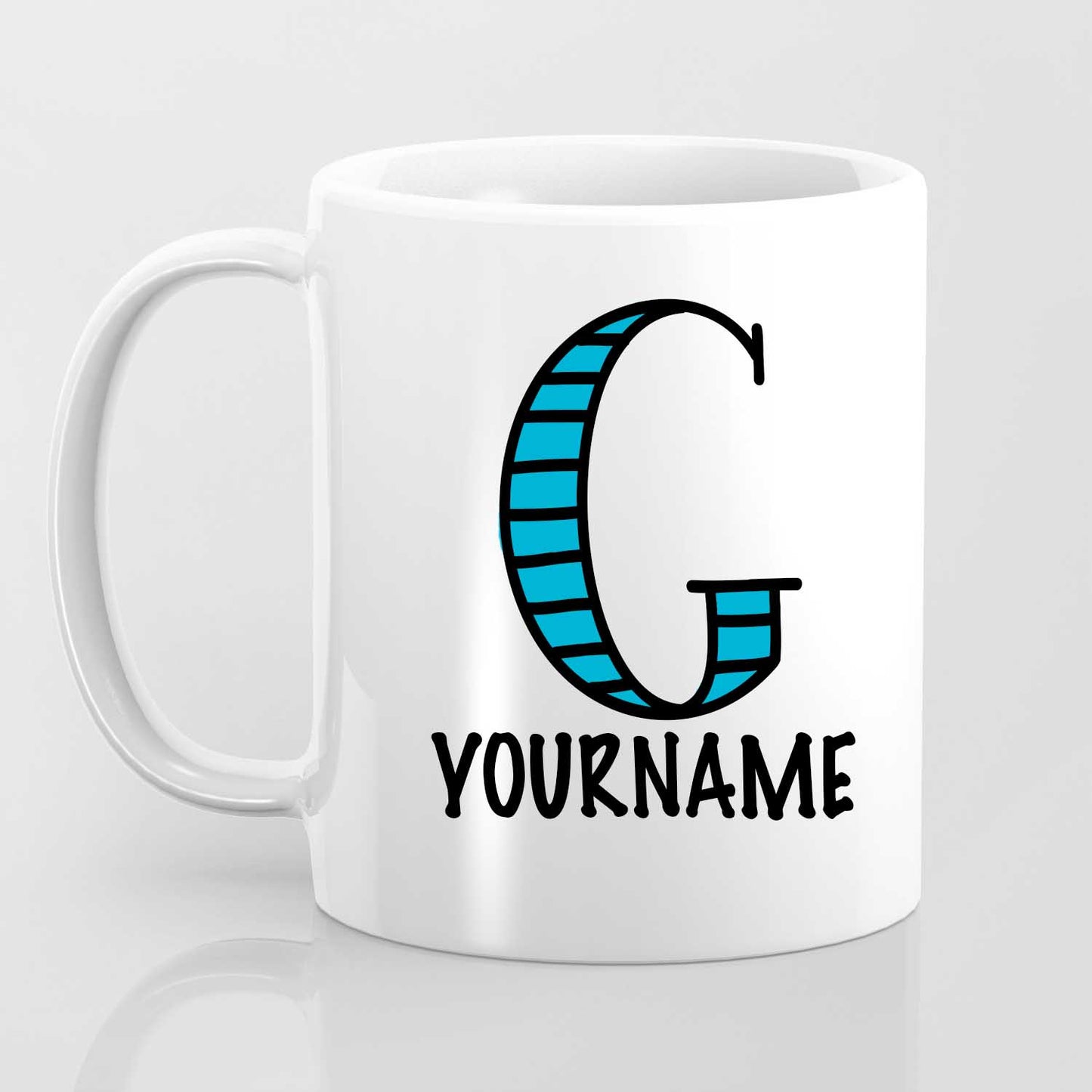 G Alphabet (with your name) - Mug
