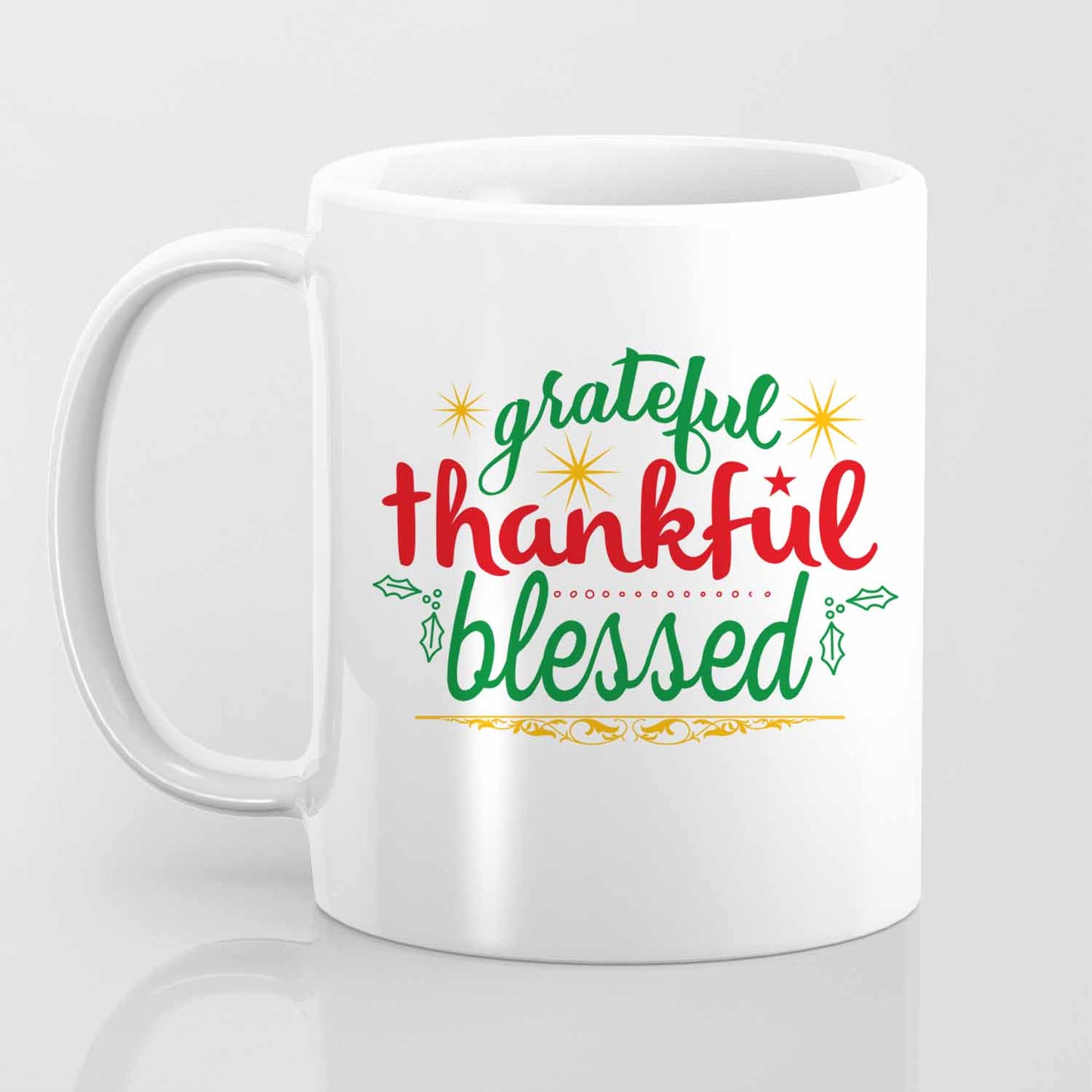 Grateful Thankful Blessed - Mug
