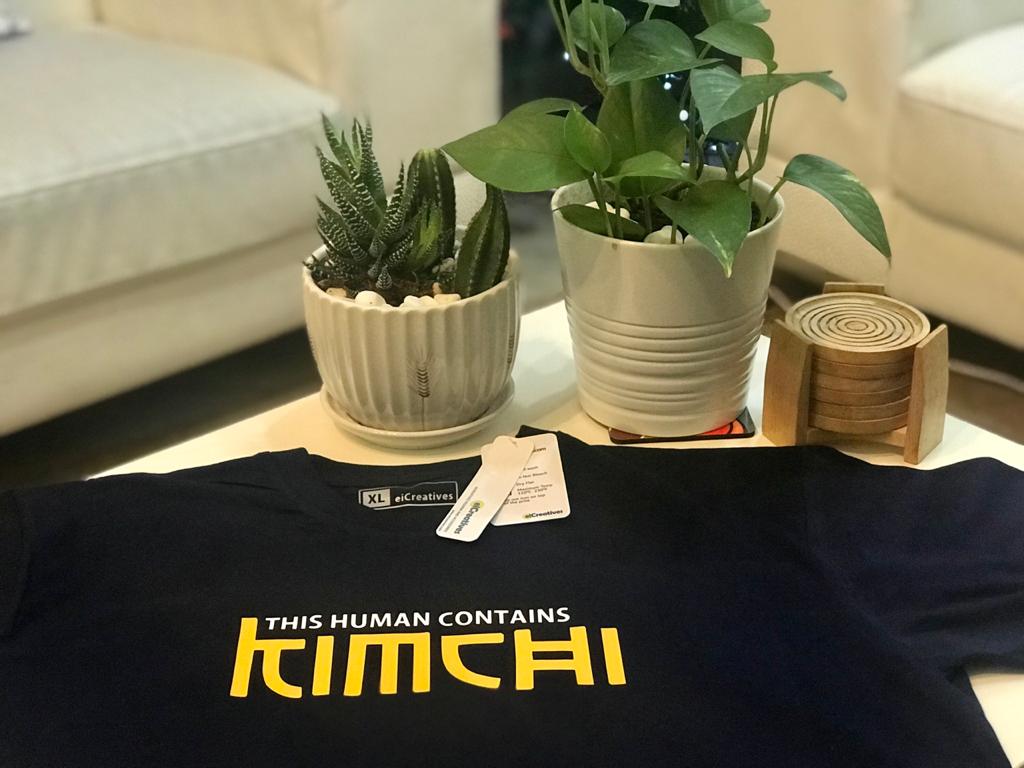 Korean T-Shirt - This Human Contains KIMCHI