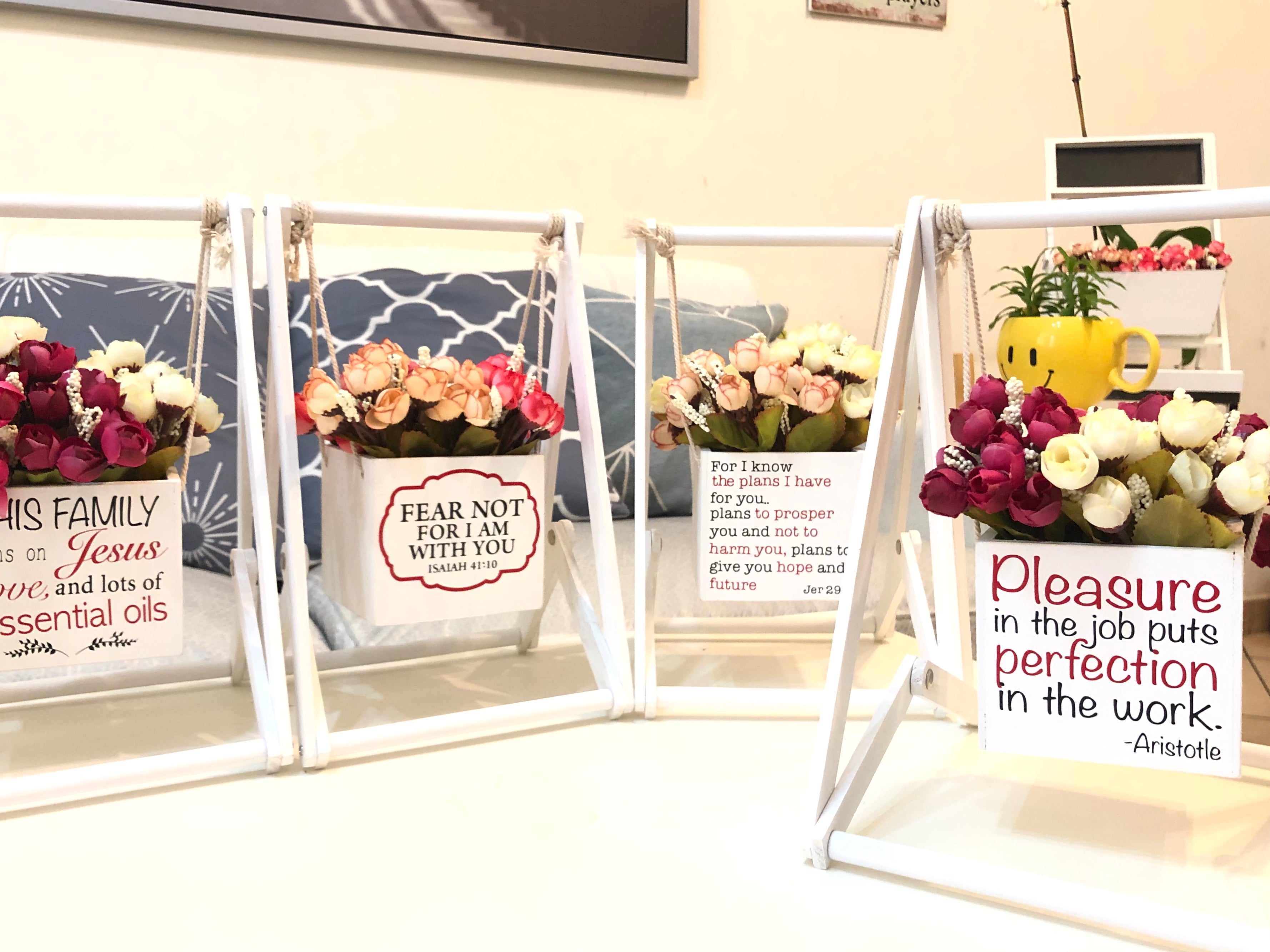 Desktop Flower Box Display with Personalized Text – eiCreatives