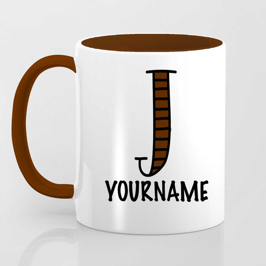 J Alphabet (with your name) - Mug