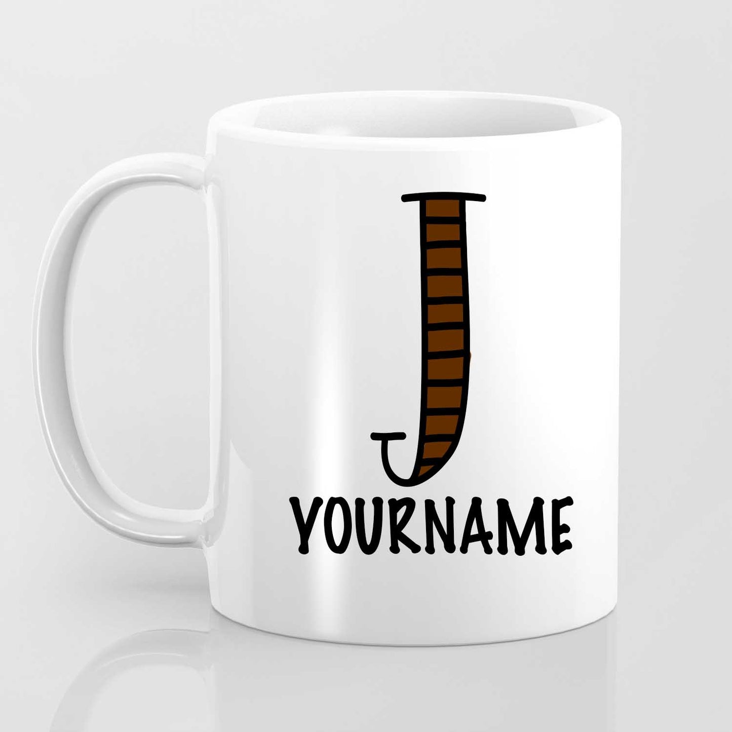 J Alphabet (with your name) - Mug