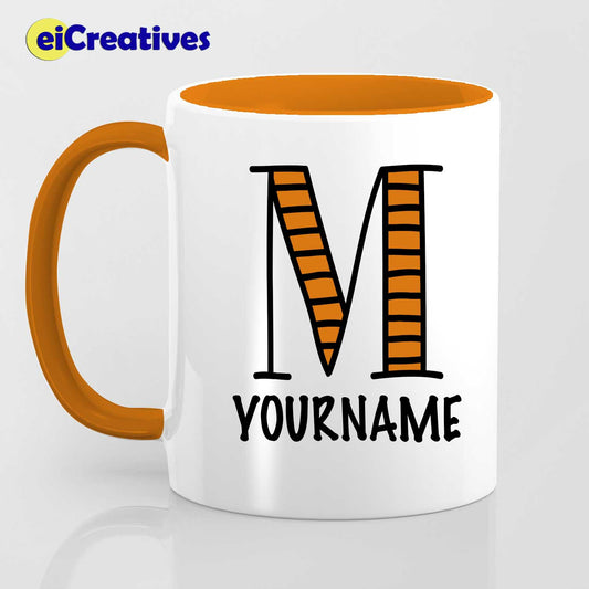 M Alphabet (with your name) - Mug