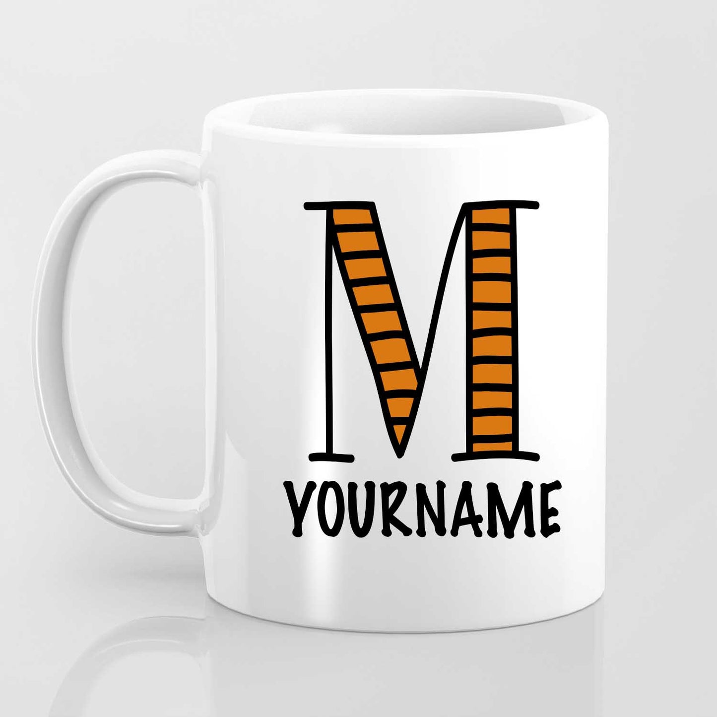 M Alphabet (with your name) - Mug