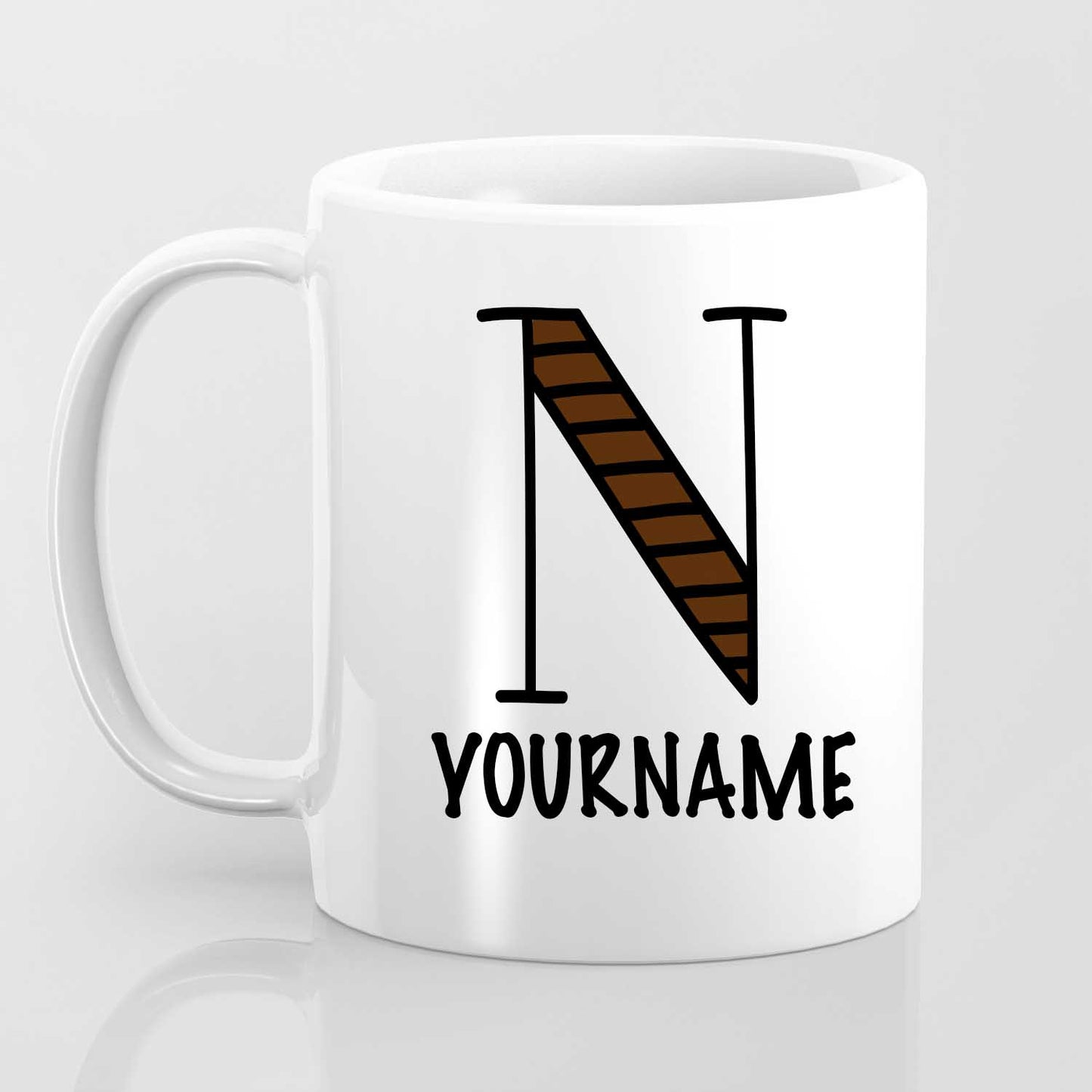 N Alphabet (with your name) - Mug