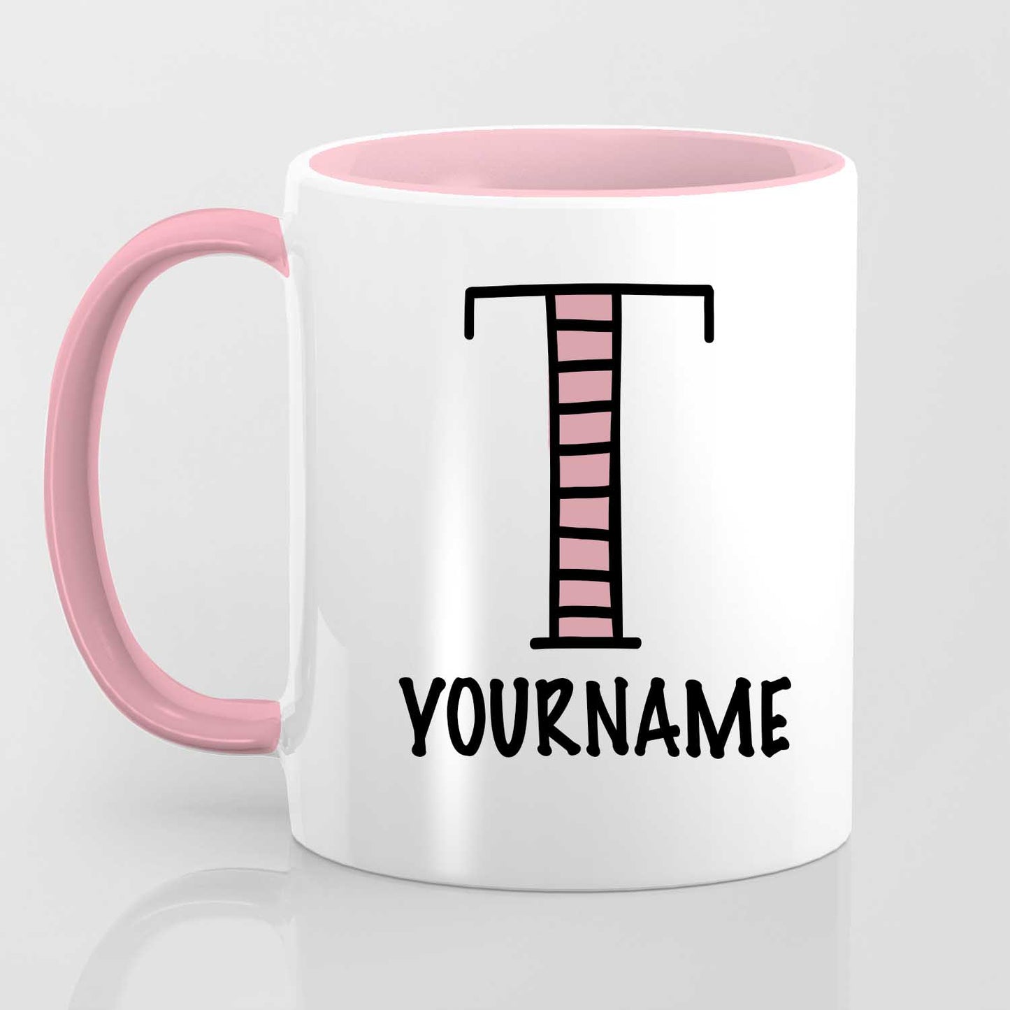 T Alphabet (with your name) - Mug