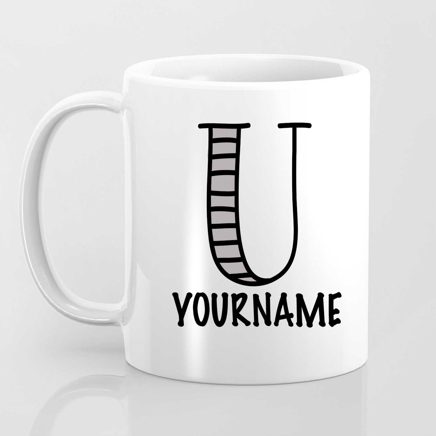 U Alphabet (with your name) - Mug