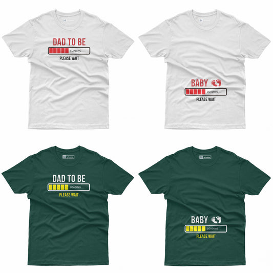 Couple Tshirt - Baby Daddy Loading